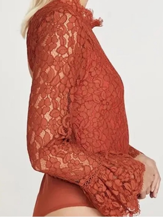 REVOLVE Tops - Revolve Endless Rose Cut Back Lace Detailed Bodysuit Size XS New